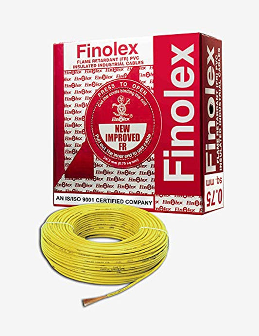 Finolex 0.75 sq.mm - Yellow Color
