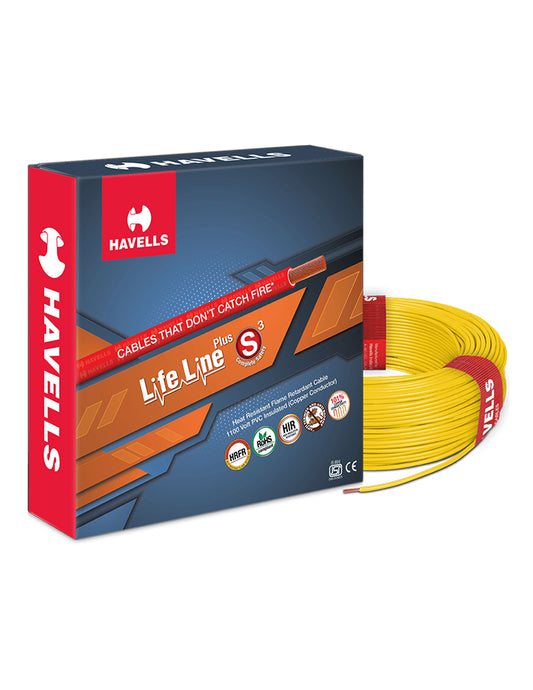 Havells Life Line 0.75 sq.mm - Yellow Color
